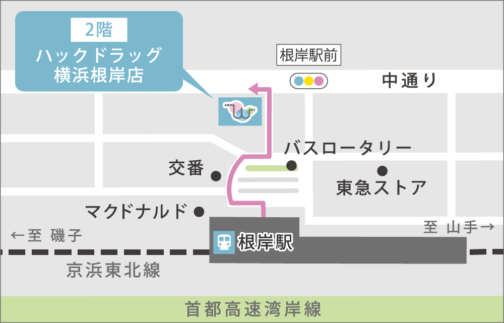 根岸駅から徒歩1分